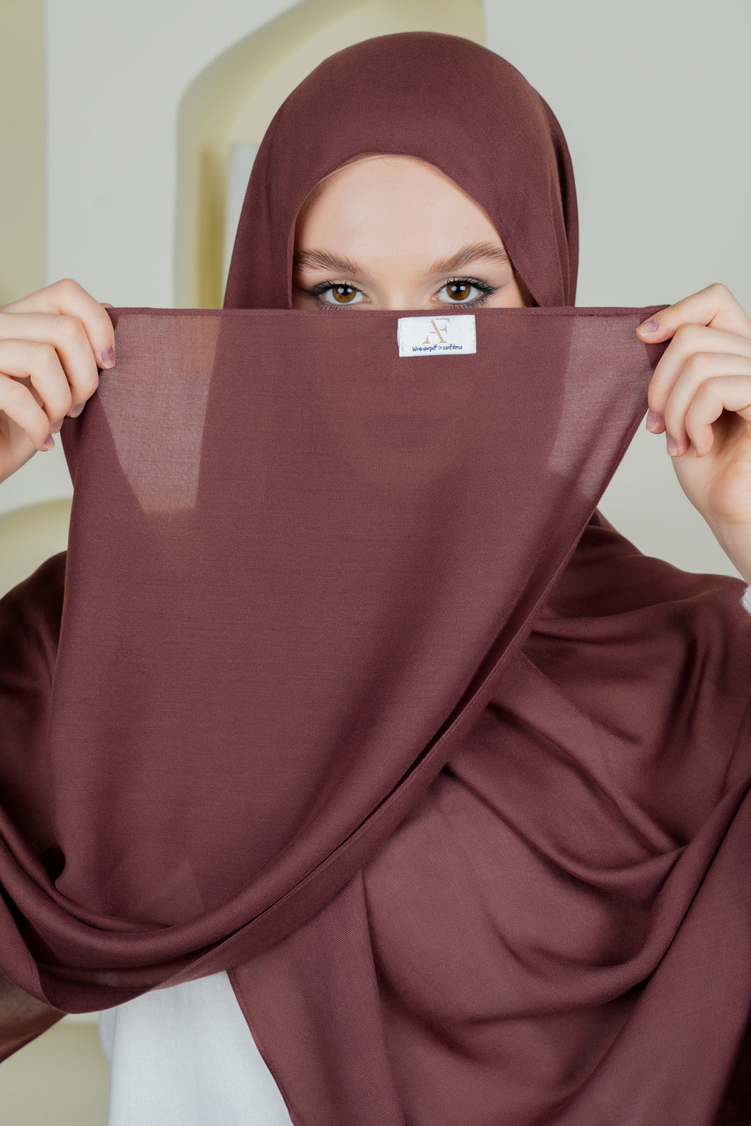 Rust - Full Coverage Premium Modal Hijab