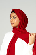 Load image into Gallery viewer, Wardah - Red Chiffon Hijab
